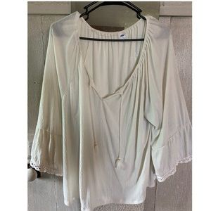 Old Navy 3/4 Sleeve Peasant Top